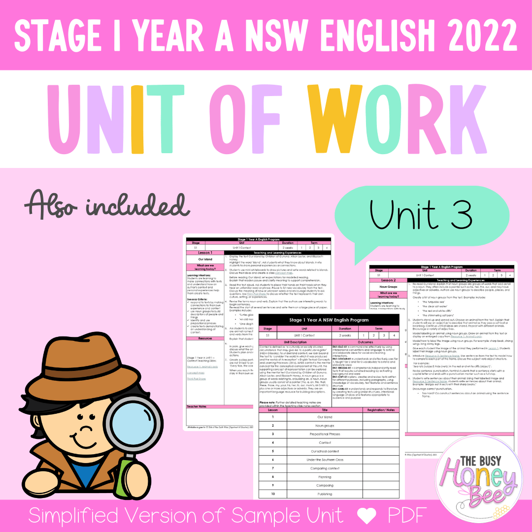 Stage 1 Year A Unit 3 Representation English Teaching Slides 2022 - Teaching Slides