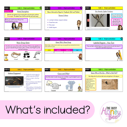 Stage 1 Year A Unit 3 Representation English Teaching Slides - Teaching Slides