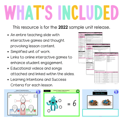Stage 1 Year A Unit 6 NSW Maths Teaching Slides 2022 - Teaching Slides