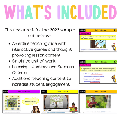 Stage 1 Year A Unit 7 NSW Context English Teaching Slides 2022 - Teaching Slides