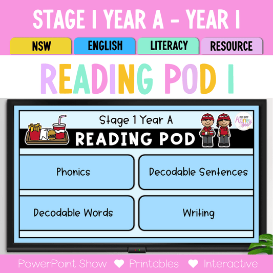 Stage 1 Year A - Year 1 Reading Pod 1 - ay, ai and a_e - Teaching Bundle