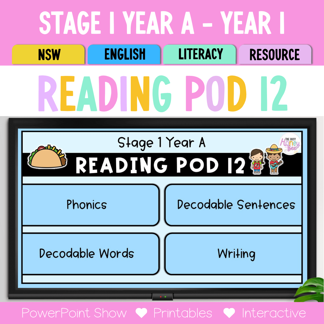 Stage 1 Year A - Year 1 Reading Pod 12 - er, ir, ur - Teaching Bundle