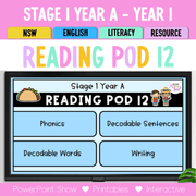 Stage 1 Year A - Year 1 Reading Pod 12 - er, ir, ur - Teaching Bundle