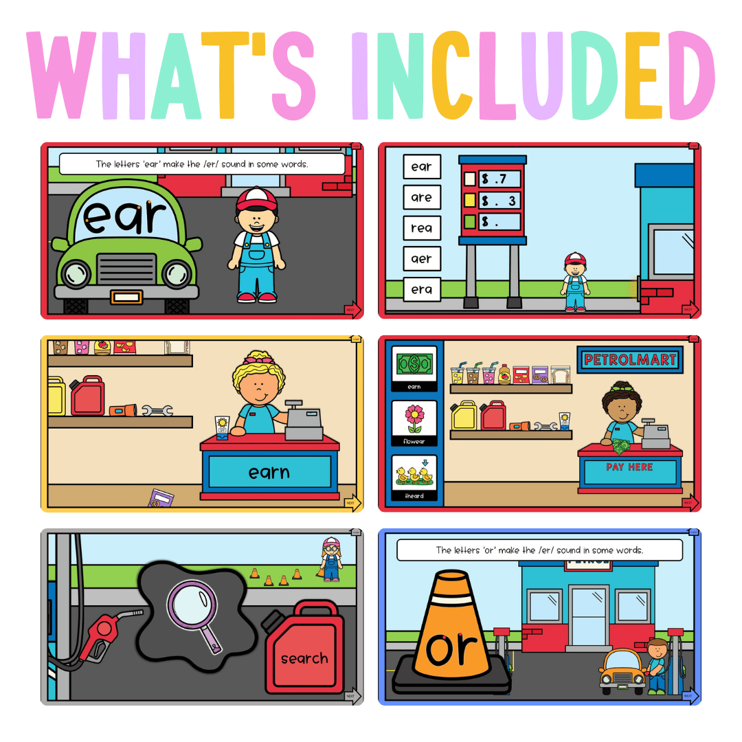 Stage 1 Year A - Year 1 Reading Pod 13 - ear and or make /er/ - Teaching Bundle