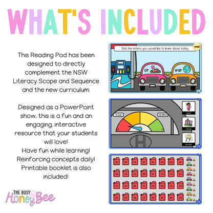 Stage 1 Year A - Year 1 Reading Pod 13 - ear and or make /er/ - Teaching Bundle