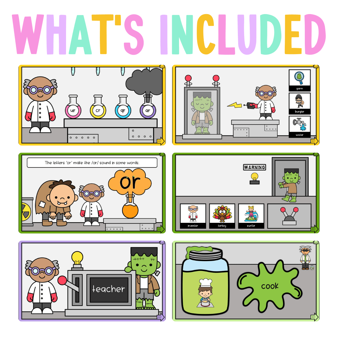 Stage 1 Year A - Year 1 Reading Pod 14 - u oo oul er ar or - Teaching Bundle