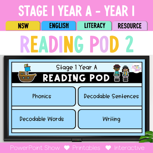Stage 1 Year A - Year 1 Reading Pod 2 - a, ey and ea - Teaching Bundle