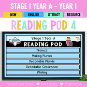 Stage 1 Year A - Year 1 Reading Pod 4 - ey, y - Teaching Bundle