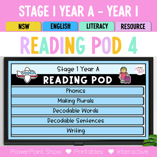 Stage 1 Year A - Year 1 Reading Pod 4 - ey, y - Teaching Bundle