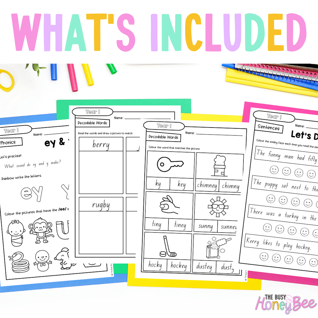 Stage 1 Year A - Year 1 Reading Pod 4 - ey, y - Teaching Bundle