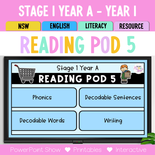 Stage 1 Year A - Year 1 Reading Pod 5 - i, y, igh, ie, i-e - Teaching Bundle