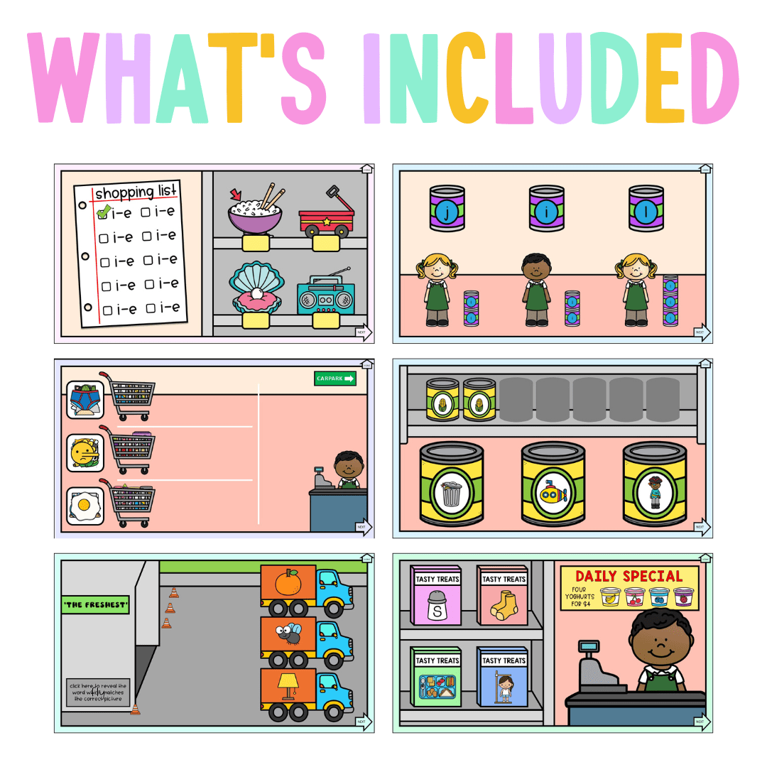 Stage 1 Year A - Year 1 Reading Pod 5 - i, y, igh, ie, i-e - Teaching Bundle
