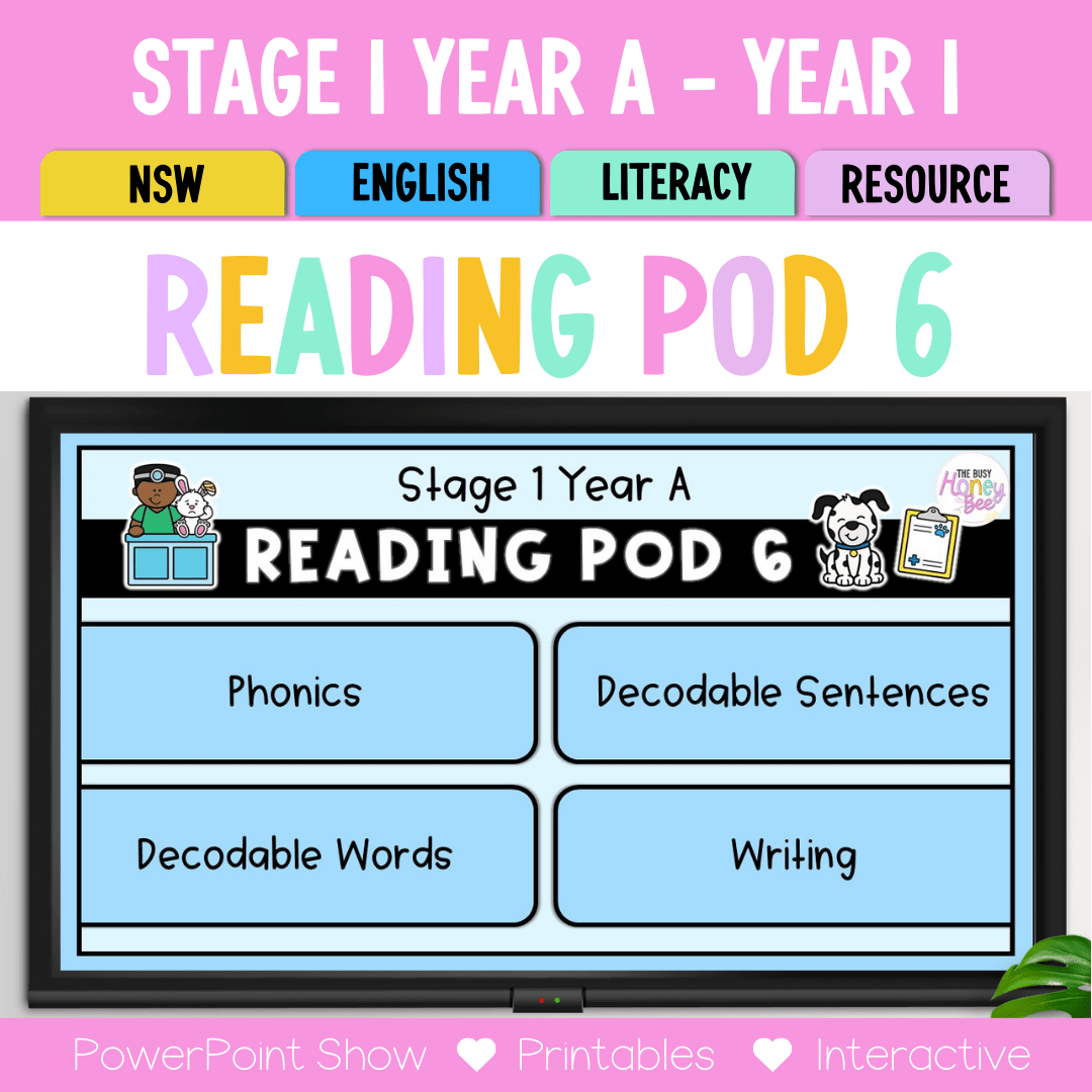 Stage 1 Year A - Year 1 Reading Pod 6 - oa, ow, o-e - Teaching Bundle