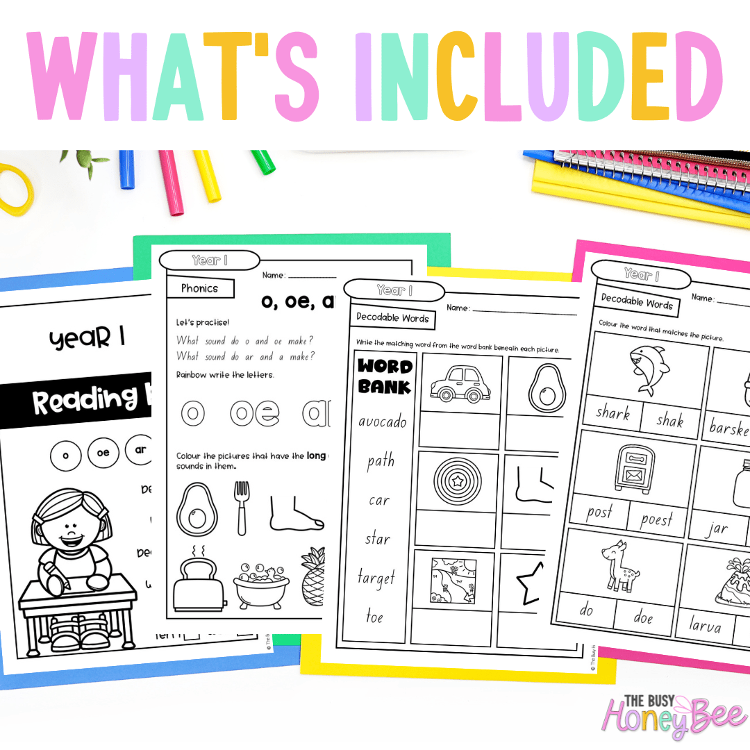 Stage 1 Year A - Year 1 Reading Pod 7 - long o and ar - Teaching Bundle