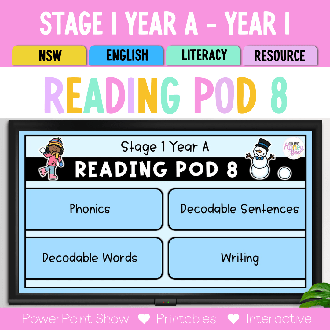 Stage 1 Year A - Year 1 Reading Pod 8 - or, oor, ore and aw - Teaching Bundle