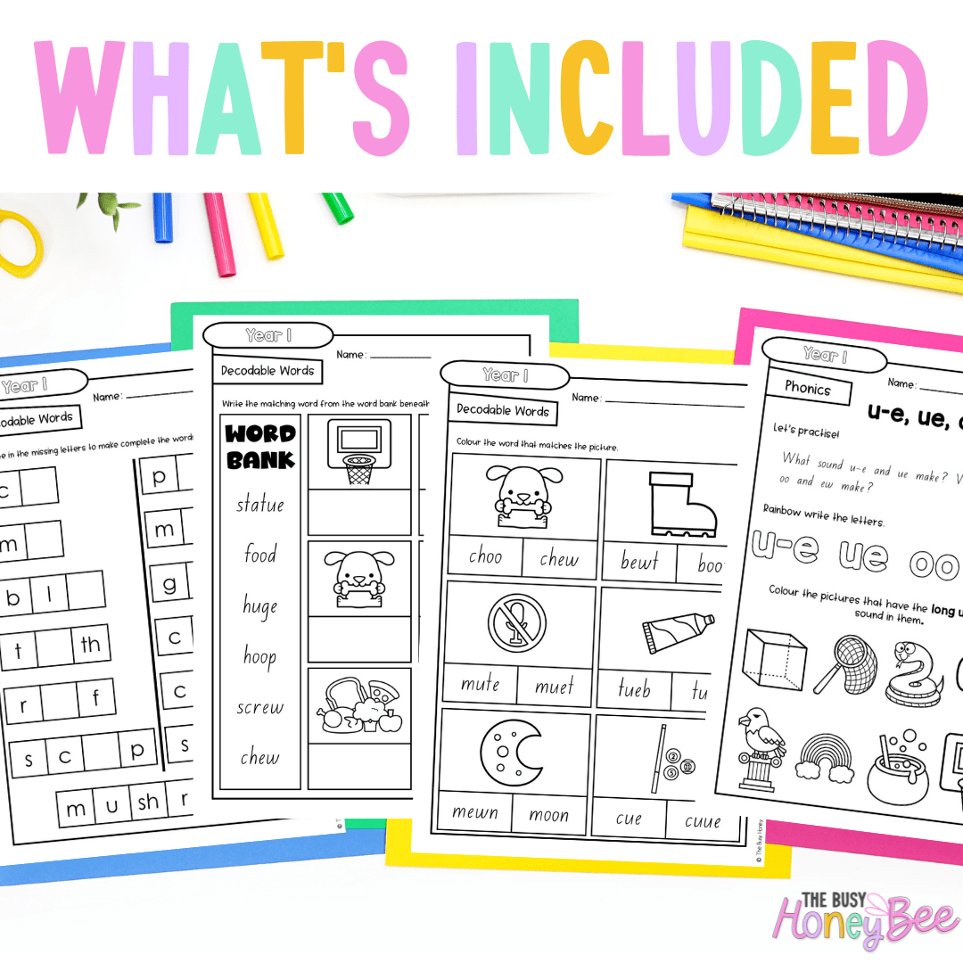 Stage 1 Year A - Year 1 Reading Pod 9 - long u and oo - Teaching Bundle