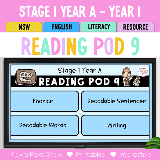 Stage 1 Year A - Year 1 Reading Pod 9 - long u and oo - Teaching Bundle