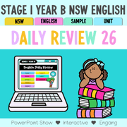 Stage 1 Year B Australian | NSW English Daily Review | Daily Warm Unit 26 -