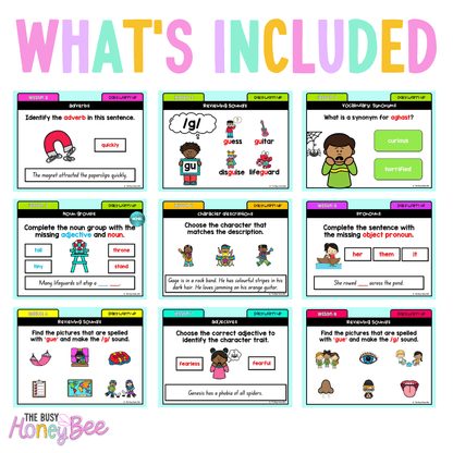 Stage 1 Year B Australian | NSW English Daily Review | Daily Warm Unit 29 -