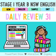Stage 1 Year B Australian | NSW English Daily Review | Daily Warm Unit 31 - Warm Up | Revision