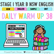 Stage 1 Year B Australian | NSW English Daily Review | Daily Warm Unit 38 - Warm Up | Revision