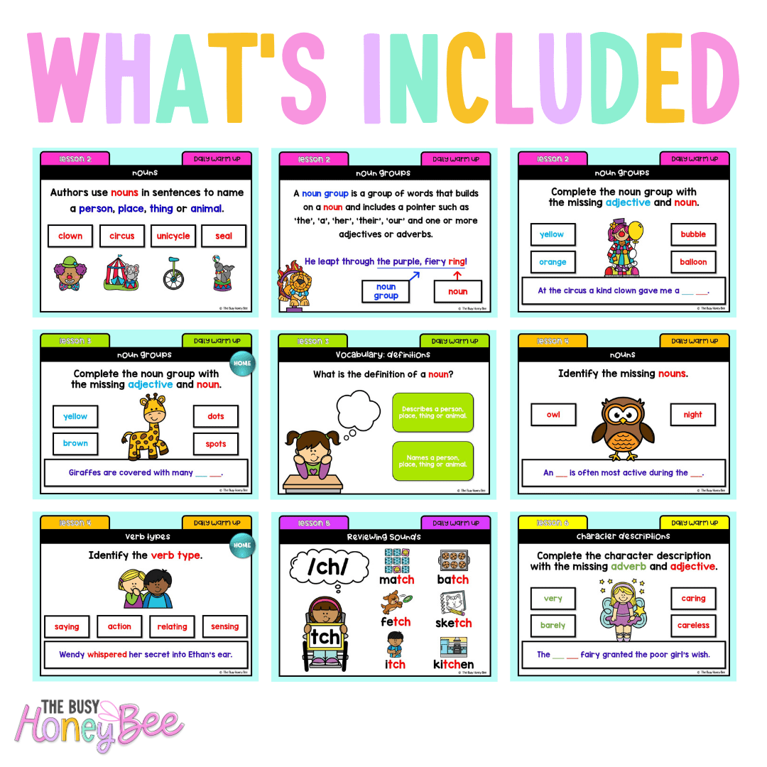 Stage 1 Year B Australian | NSW English Daily Review | Daily Warm Unit 39 - Warm Up | Revision
