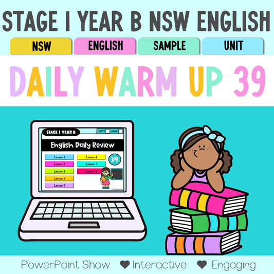 Stage 1 Year B Australian | NSW English Daily Review | Daily Warm Unit 39 - Warm Up | Revision