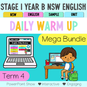 Stage 1 Year B Australian | NSW English Daily Review |Warm-Up Term 4 Mega Bundle - Warm Up | Revision