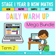Stage 1 Year B Australian | NSW Math Daily Review | Warm-Up Term 2 Mega Bundle -
