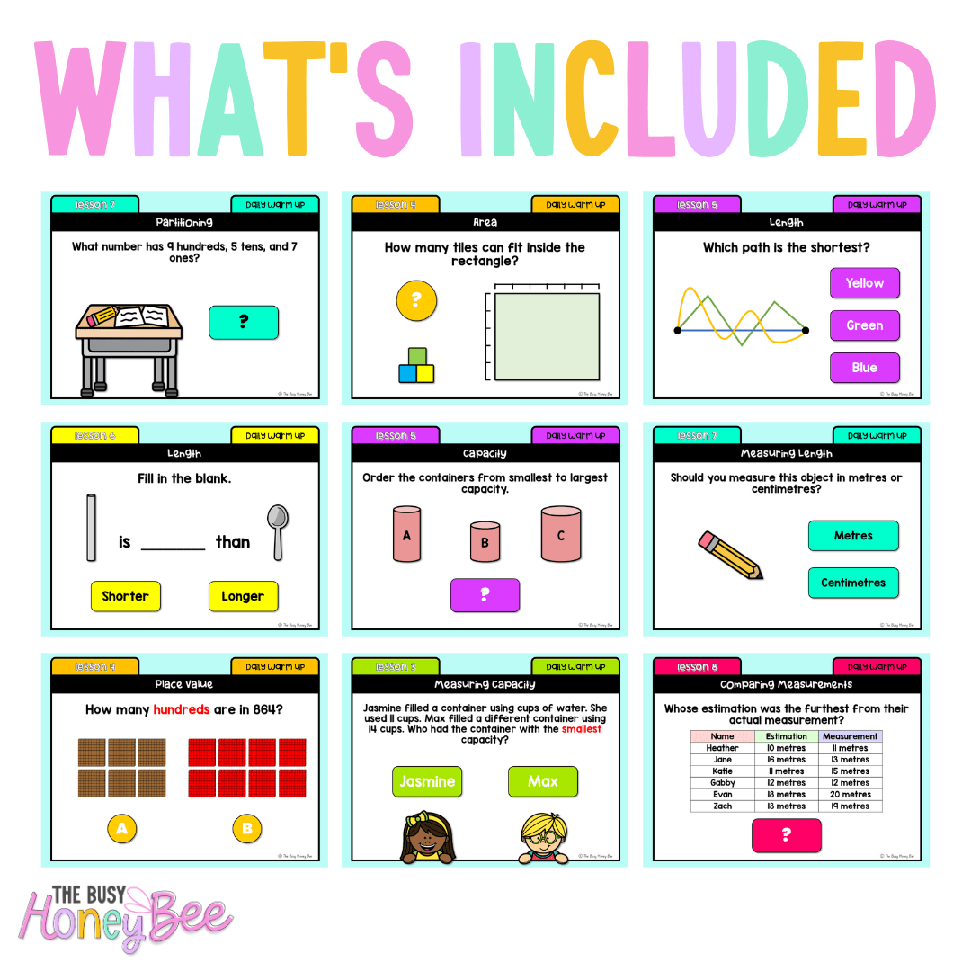 Stage 1 Year B Australian | NSW Math Daily Review | Warm-Up Term 4 Mega Bundle - Warm Up | Revision