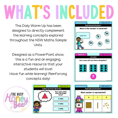 Stage 1 Year B Australian | NSW Math Daily Review | Warm-Up Unit 21 -