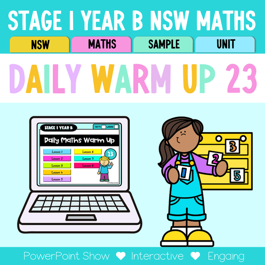 Stage 1 Year B Australian | NSW Math Daily Review | Warm-Up Unit 23 -