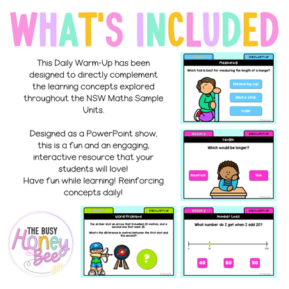 Stage 1 Year B Australian | NSW Math Daily Review | Warm-Up Unit 23 -