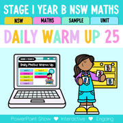 Stage 1 Year B Australian | NSW Math Daily Review | Warm-Up Unit 25 -