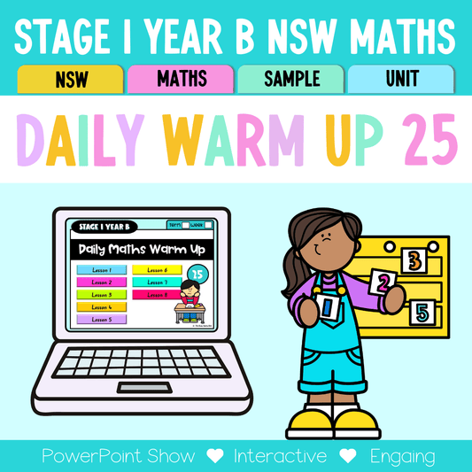Stage 1 Year B Australian | NSW Math Daily Review | Warm-Up Unit 25 -