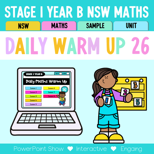 Stage 1 Year B Australian | NSW Math Daily Review | Warm-Up Unit 26 -
