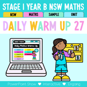 Stage 1 Year B Australian | NSW Math Daily Review | Warm-Up Unit 27 -