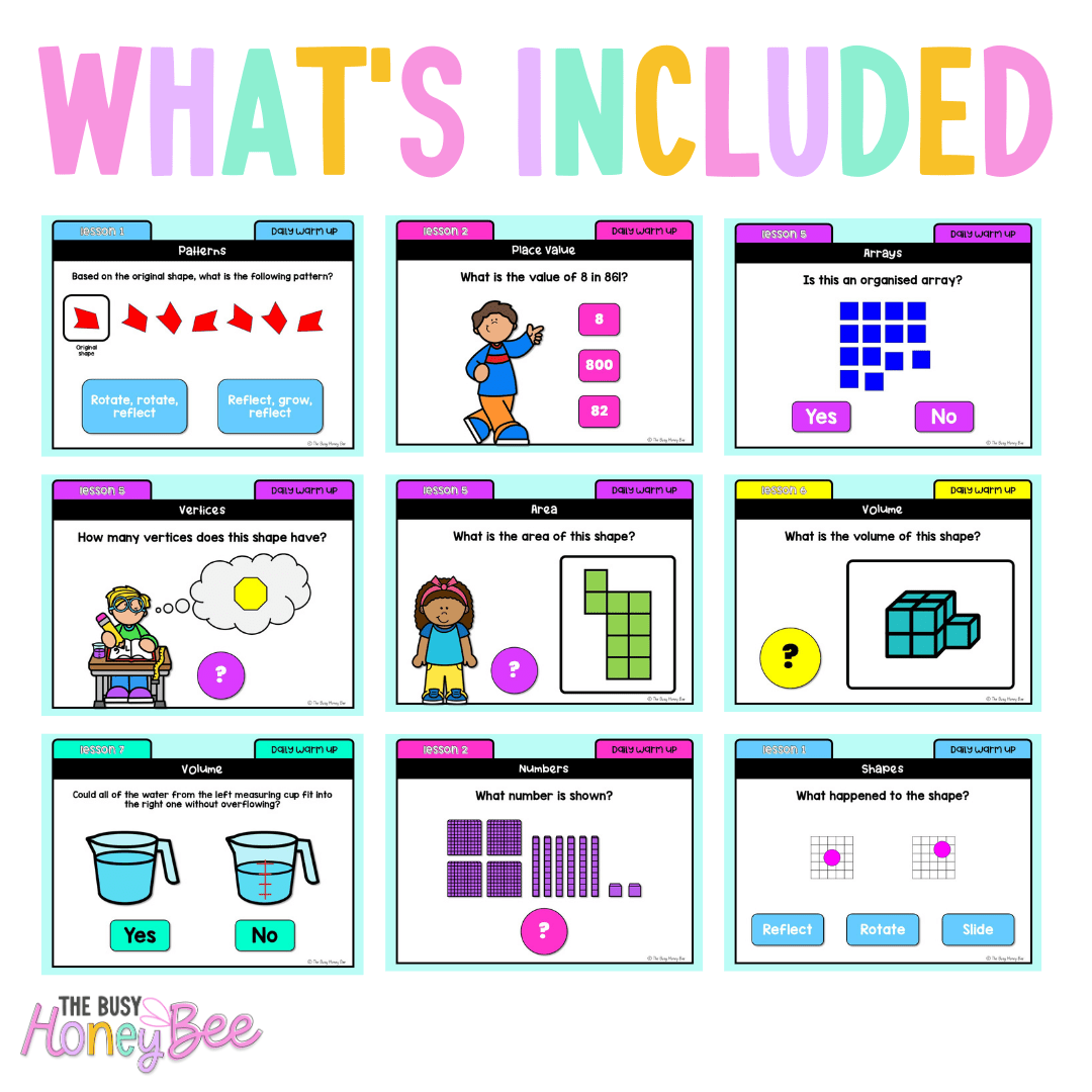 Stage 1 Year B Australian | NSW Math Daily Review | Warm-Up Unit 28 -