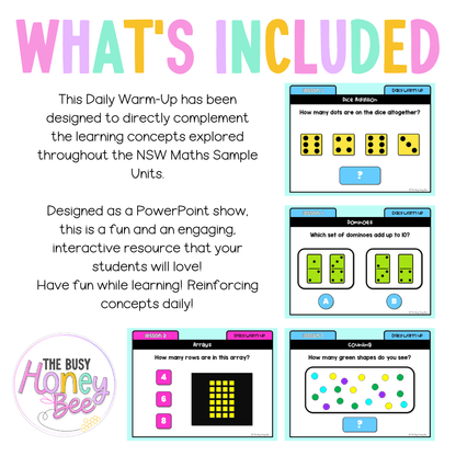 Stage 1 Year B Australian | NSW Math Daily Review | Warm-Up Unit 29 -