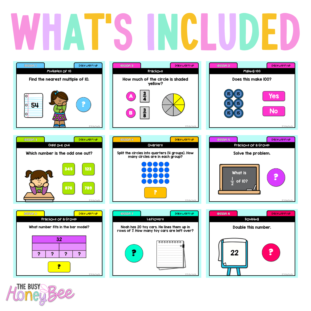 Stage 1 Year B Australian | NSW Math Daily Review | Warm-Up Unit 35 - Warm Up | Revision