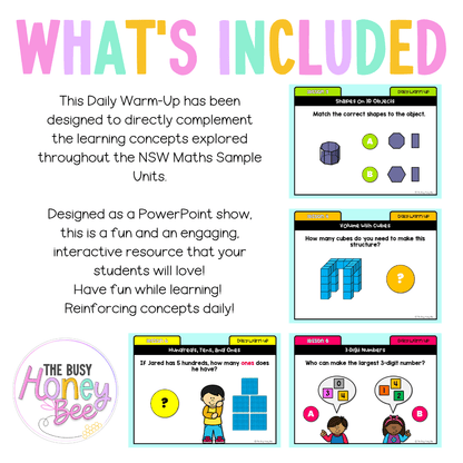 Stage 1 Year B Australian | NSW Math Daily Review | Warm-Up Unit 39 - Warm Up | Revision