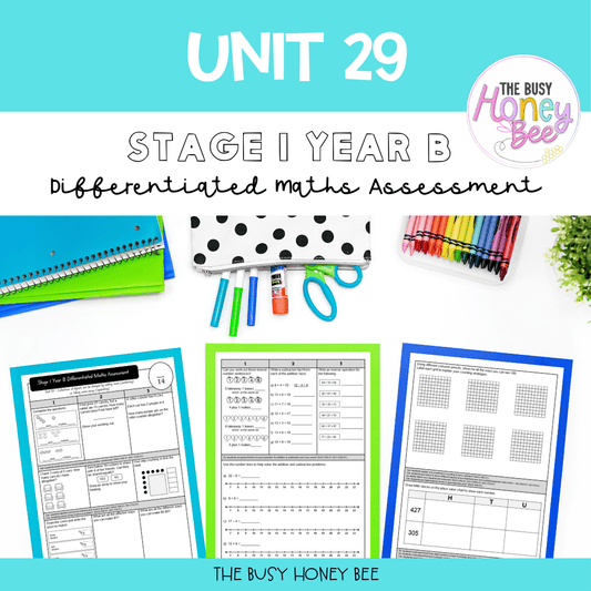 Stage 1 Year B Differentiated Maths Assessment Unit 29 - Assessment