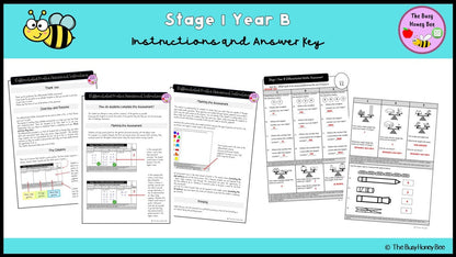 Stage 1 Year B Differentiated Maths Assessment Unit 34 - Assessment