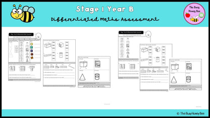 Stage 1 Year B Differentiated Maths Assessment Unit 39 - Microsoft Word Document