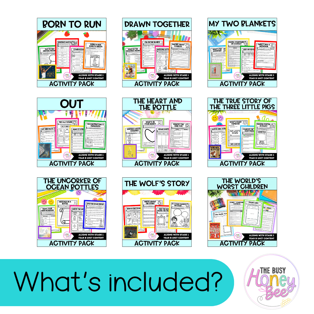 Stage 1 Year B English Activity Pack ULTIMATE Mega Bundle - Activity Pack