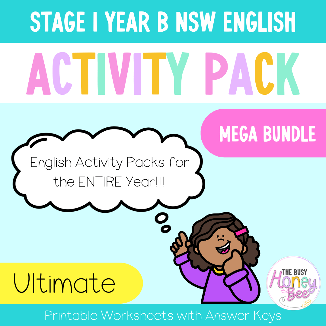 Stage 1 Year B English Activity Pack ULTIMATE Mega Bundle - Activity Pack