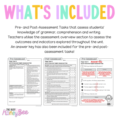 Stage 1 Year B English Pre- and Post-Assessment Unit 35 - Assessment