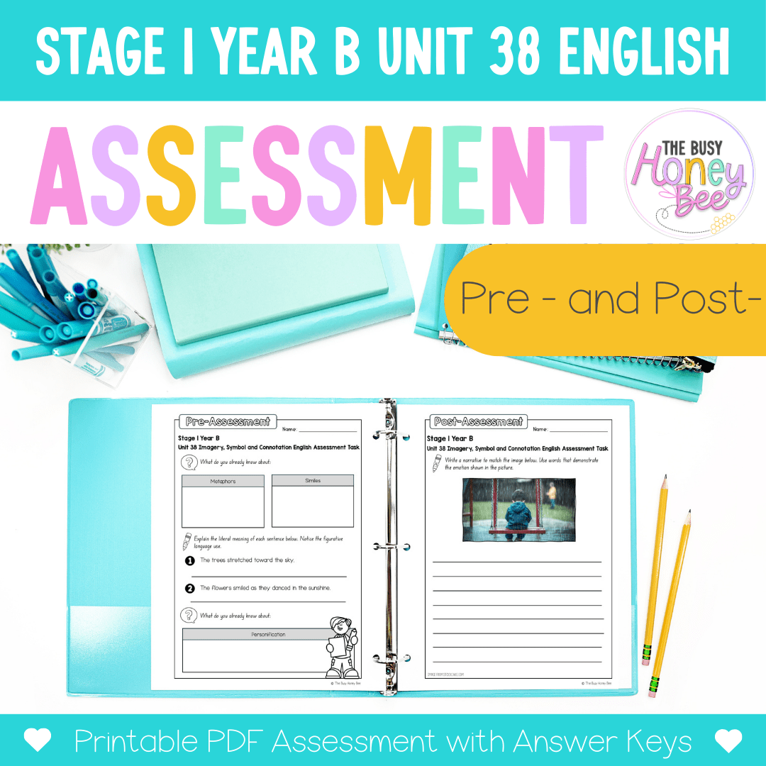 Stage 1 Year B English Pre- and Post-Assessment Unit 38 -