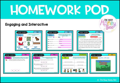 Stage 1 Year B Homework/Learning Pod 33 - Homework | Casual Teaching