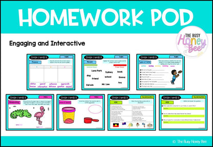 Stage 1 Year B Homework/Learning Pod 34 - Homework | Casual Teaching